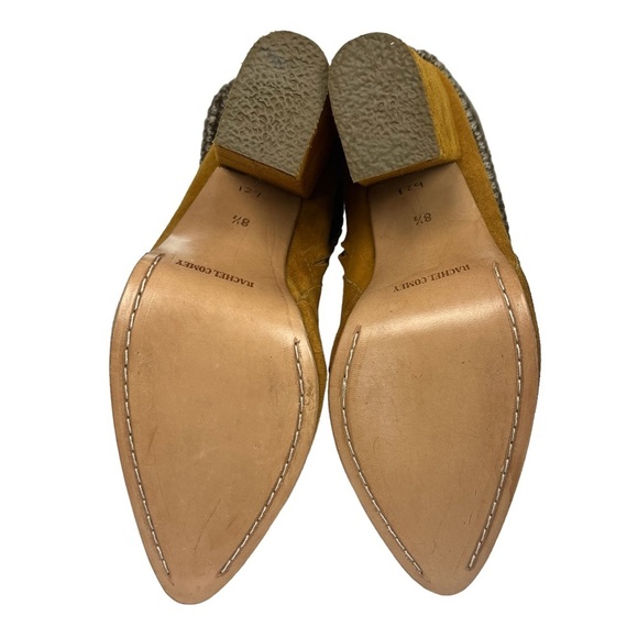Rachel Comey Colton Suede Knit Cuffed Heeled Ankle Boots Women's Brown Size 8.5 - Picture 10 of 12